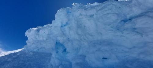 Towers of snow and ice around 