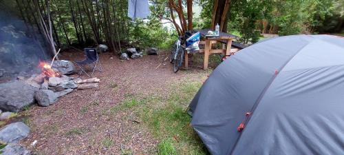 Evening at camp site 