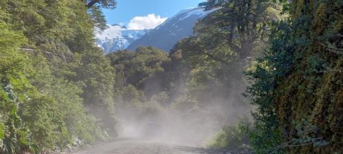 Dusty gravel road 