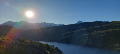 Wonderful sunset at Lago Bertrand