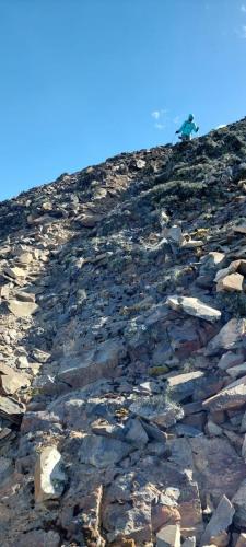 Steep downhill