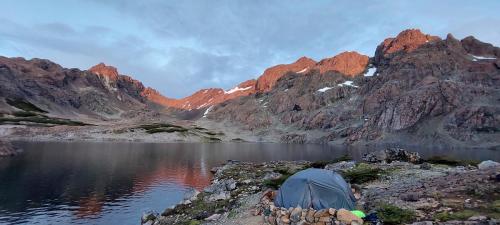 Sunrise at camp site 