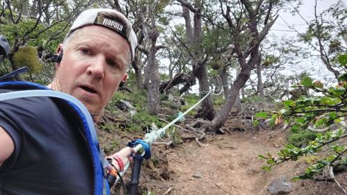Incredible steep path